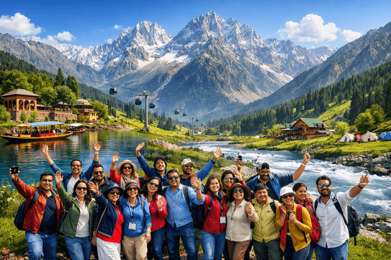 Kashmir Group Tour Package from Kerala – Budget Trip for 20 Pax || Budget Friendly Group Departure