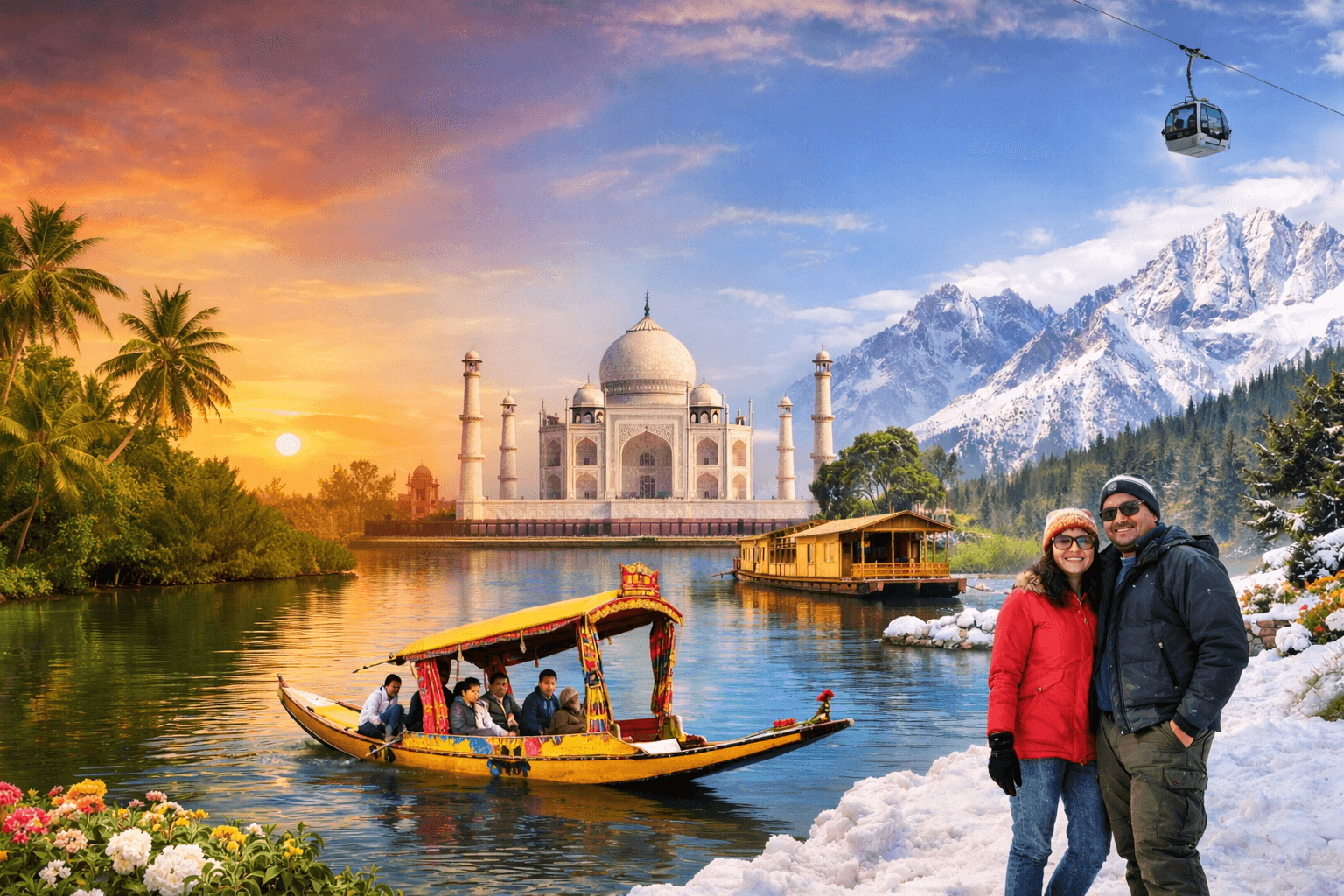 Southern Shores to Snowy Valleys | Affordable Kashmir Tour from Kerala