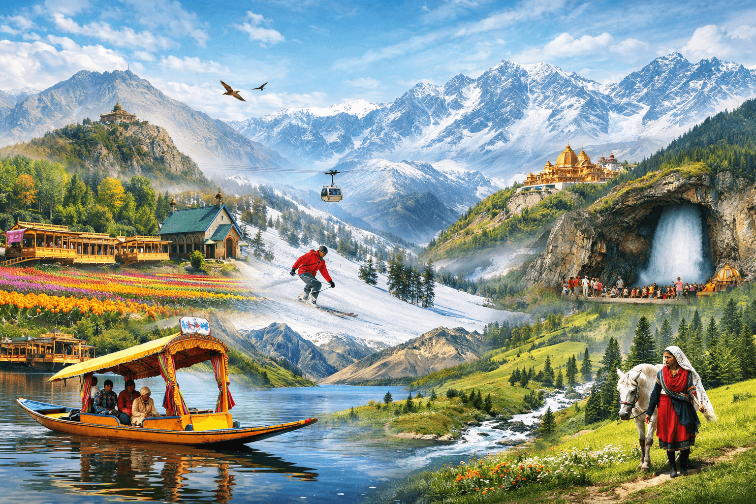 Places to Visit in Jammu and Kashmir  ||  Best Kashmir Tour Packages from Kerala