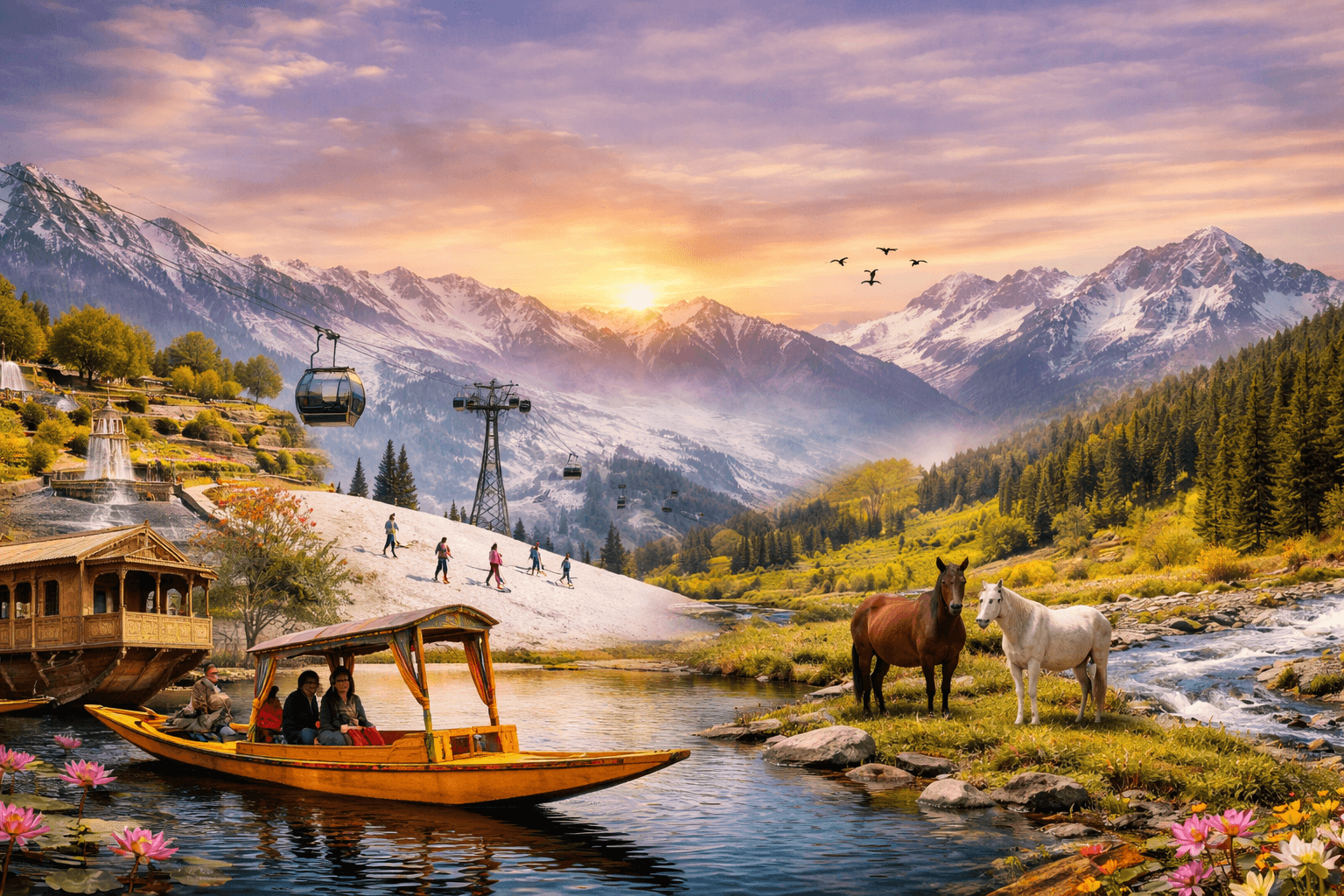 8 Nights 9 Days Kashmir Couple Tour Package – Private Romantic Getaway