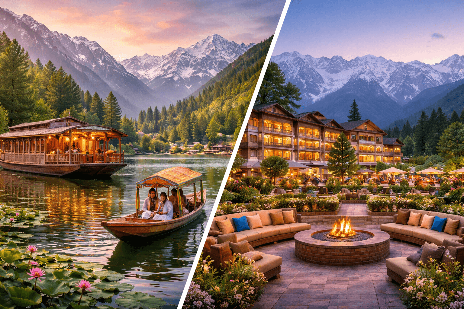 Houseboat vs Hotel Stay in Kashmir – Which One Should You Choose?