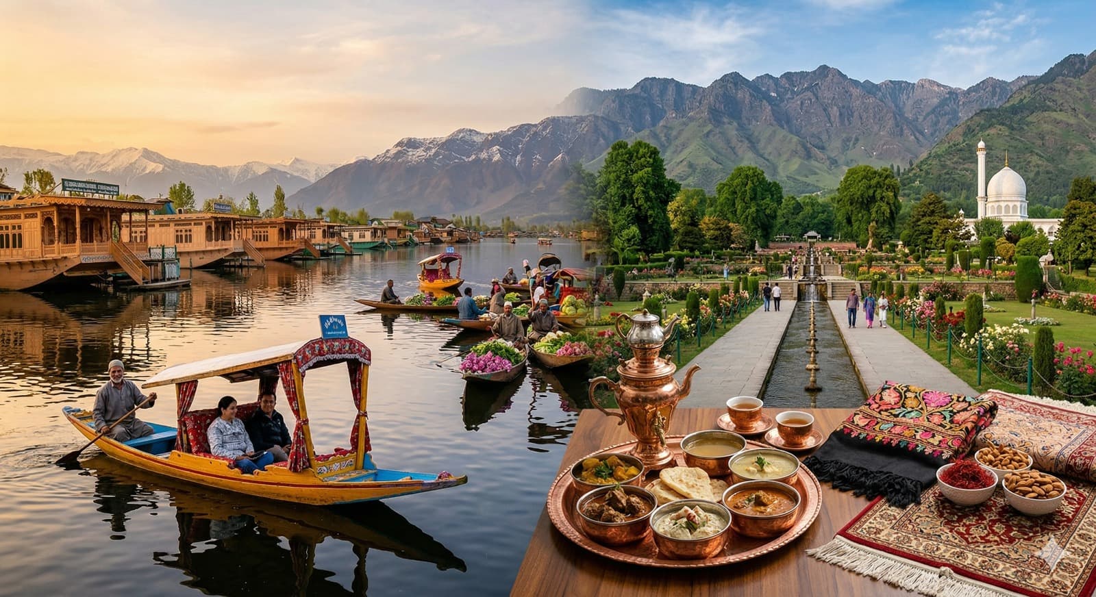 Srinagar Travel Vlog Guide  ||  Dal Lake, Houseboat Stay, Kashmiri Food & Top Things to Do in Srinagar